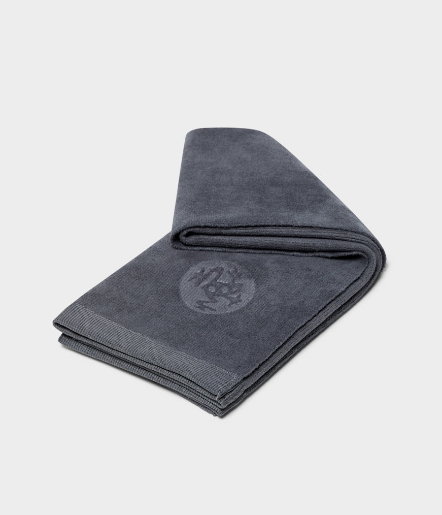 Manduka Manduka eQua Hand Towel - 41 cm - Thunder - Grey