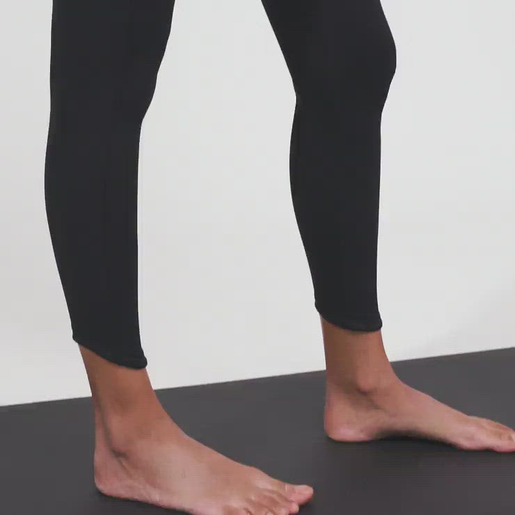 Manduka Foundation Women's High Rise Yoga Leggings With Pocket - Navy - XS