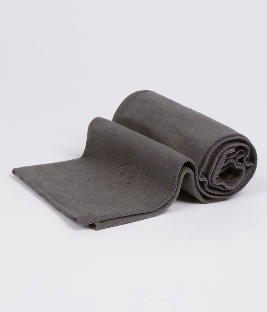 Evolve Yoga Hand Towel 20 X 30 Gaiam Gray Polyester NEW